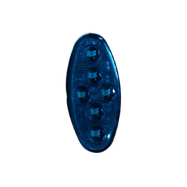 Feu stroboscopique ovale LED bleu